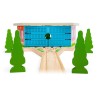 Bigjigs Rail Trojité dřevěné depo s vraty