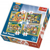 TREFL Puzzle Tlapková patrola: Vždy včas 4v1 (35,48,54,70 dílků) TREFL Puzzle Tlapková patrola: Vždy včas 4v1 (35,48,54,70 dílků)