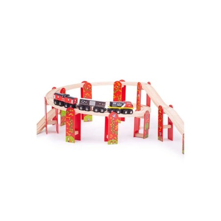 Bigjigs Rail Víceúrovňový set kolejí