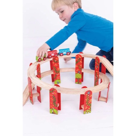Bigjigs Rail Víceúrovňový set kolejí