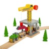 Bigjigs Rail Velký jeřáb žlutý