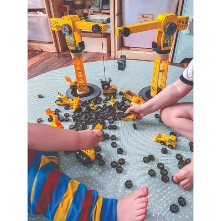 Bigjigs Rail Jeřáb a stavební stroje