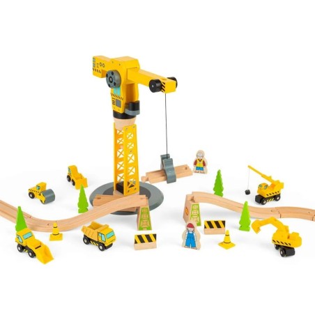 Bigjigs Rail Jeřáb a stavební stroje