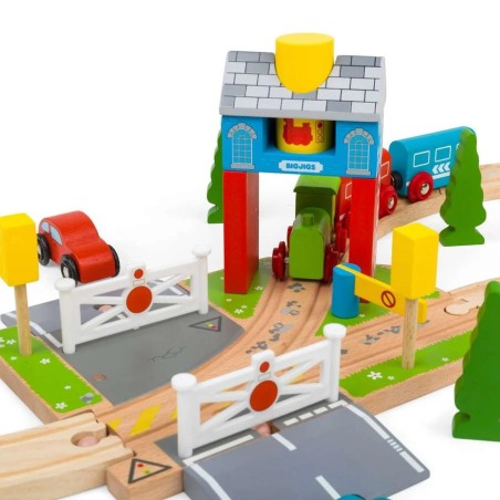 Bigjigs Rail Závory s návěstím