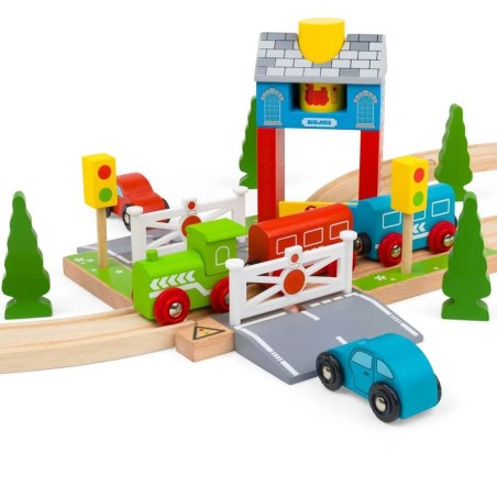 Bigjigs Rail Závory s návěstím