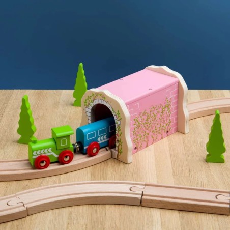 Bigjigs Rail Růžový železniční tunel