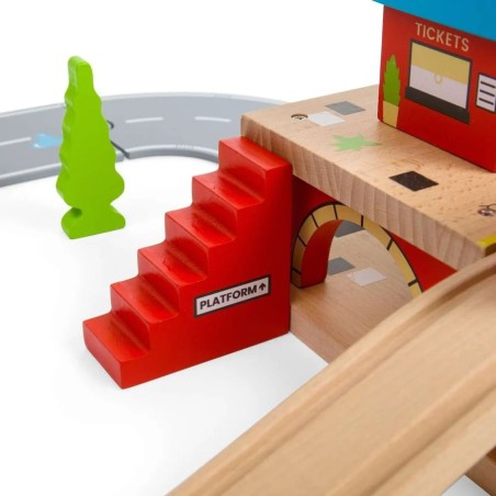 Bigjigs Rail Nádraží nad cestou