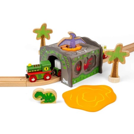 Bigjigs Rail Dinosauří tunel T. Rex