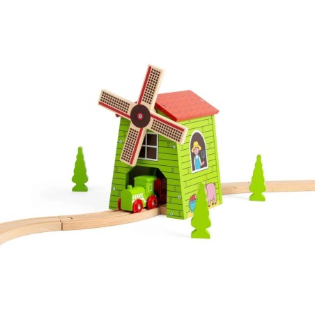 Bigjigs Rail Větrný mlýn