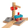 Bigjigs Rail Jeřáb se štěrkem