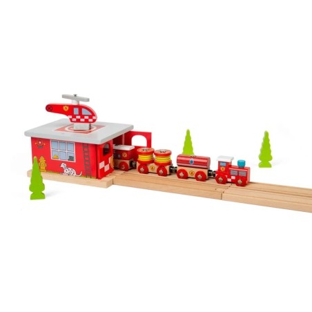 Bigjigs Rail Depo hasičská stanice