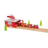 Bigjigs Rail Depo hasičská stanice