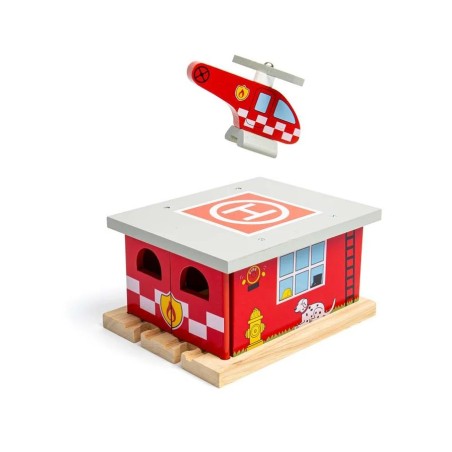 Bigjigs Rail Depo hasičská stanice