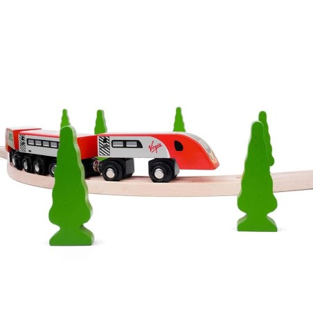 Bigjigs Rail Dřevěný vlak Virgin Pendolino