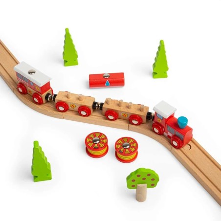 Bigjigs Rail Hasičský vlak