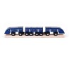 Bigjigs Rail Dřevěný rychlík High Speed 1 modrý