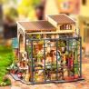 RoboTime 3D dřevěná skládačka Miniatura domečku Květinářství