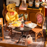RoboTime 3D dřevěná skládačka Miniatura domečku Útulná restaurace