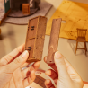 RoboTime 3D dřevěná skládačka Miniatura domečku Útulná restaurace