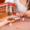 RoboTime 3D dřevěná skládačka Miniatura domečku Medová cukrárna