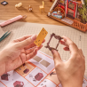 RoboTime 3D dřevěná skládačka Miniatura domečku Útulná lesní chata