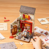 RoboTime 3D dřevěná skládačka Miniatura domečku Vídeňské knihkupectví