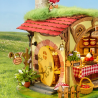 RoboTime 3D dřevěná skládačka Miniatura domečku Kouzelný les Fluffy Grove
