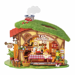 RoboTime 3D dřevěná skládačka Miniatura domečku Kouzelný les Fluffy Grove