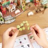 RoboTime 3D dřevěná skládačka Miniatura domečku Slunná venkovská kuchyně