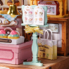 RoboTime 3D dřevěná skládačka Miniatura domečku Obchod s donuty