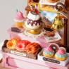 RoboTime 3D dřevěná skládačka Miniatura domečku Obchod s donuty