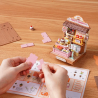 RoboTime 3D dřevěná skládačka Miniatura domečku Obchod s donuty