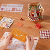 RoboTime 3D dřevěná skládačka Miniatura domečku Bistro na Champs-Élysées