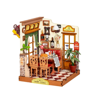 RoboTime 3D dřevěná skládačka Miniatura domečku Bistro na Champs-Élysées