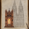RoboTime 3D dřevěná skládačka Katedrála Twin Tower