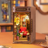 RoboTime 3D skládačka Zarážka na knihy Miniatura domečku Knihkupectví