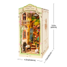 RoboTime 3D skládačka Zarážka na knihy Miniatura domečku Květinový koutek