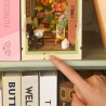 RoboTime 3D skládačka Zarážka na knihy Miniatura domečku Květinový koutek