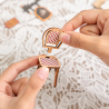 RoboTime 3D skládačka Zarážka na knihy Miniatura domečku Setkání v pasáži s knihami