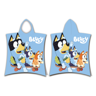 Jerry Fabrics Dětské bavlněné pončo Bluey Skate 50x115 cm