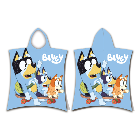Jerry Fabrics Dětské bavlněné pončo Bluey Skate 50x115 cm