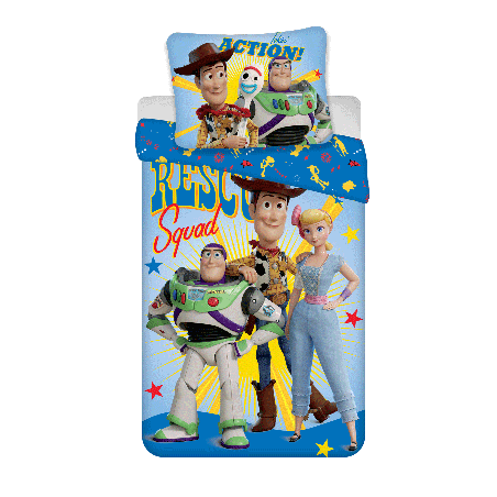 Jerry Fabrics Dětské bavlněné povlečení Toy Story Rescue squad 140x200, 70x90 cm