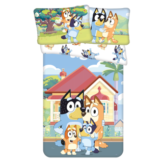 Jerry Fabrics Dětské povlečení do postýlky Bluey 061 baby 100x135, 40x60 cm