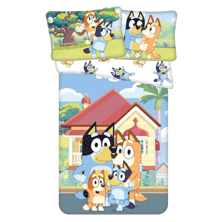 Jerry Fabrics Dětské povlečení do postýlky Bluey 061 baby 100x135, 40x60 cm