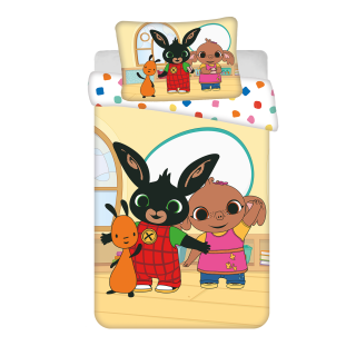 Jerry Fabrics Dětské povlečení do postýlky Králíček Bing Playroom baby 100x135, 40x60 cm