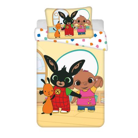 Jerry Fabrics Dětské povlečení do postýlky Králíček Bing Playroom baby 100x135, 40x60 cm
