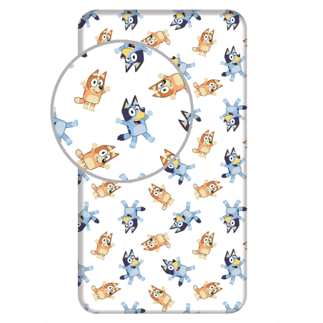 Jerry Fabrics Dětské prostěradlo Bluey 061 90x200x25 cm
