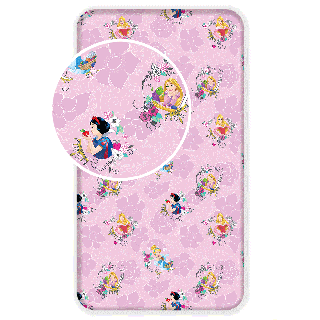Jerry Fabrics Dětské prostěradlo Princezny Pink 02 90x200x25 cm