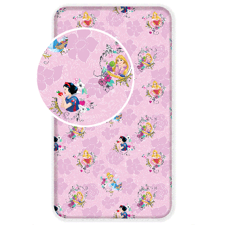 Jerry Fabrics Dětské prostěradlo Princezny Pink 02 90x200x25 cm