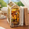 RoboTime 3D skládačka Zarážka na knihy Miniatura domečku Prázdninová kavárna